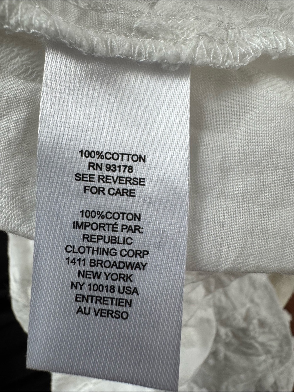 Chelsea & Theodore White Embroidered Button-Front Blouse - Picture 7 of 8